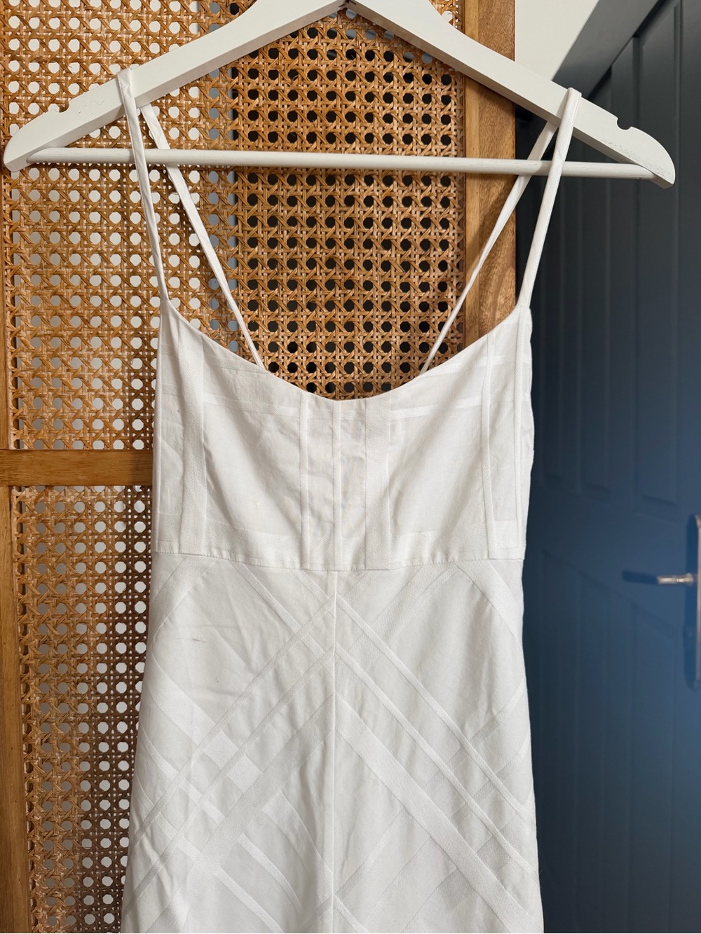 Theory White Cotton Maxi Dress - Picture 2 of 6